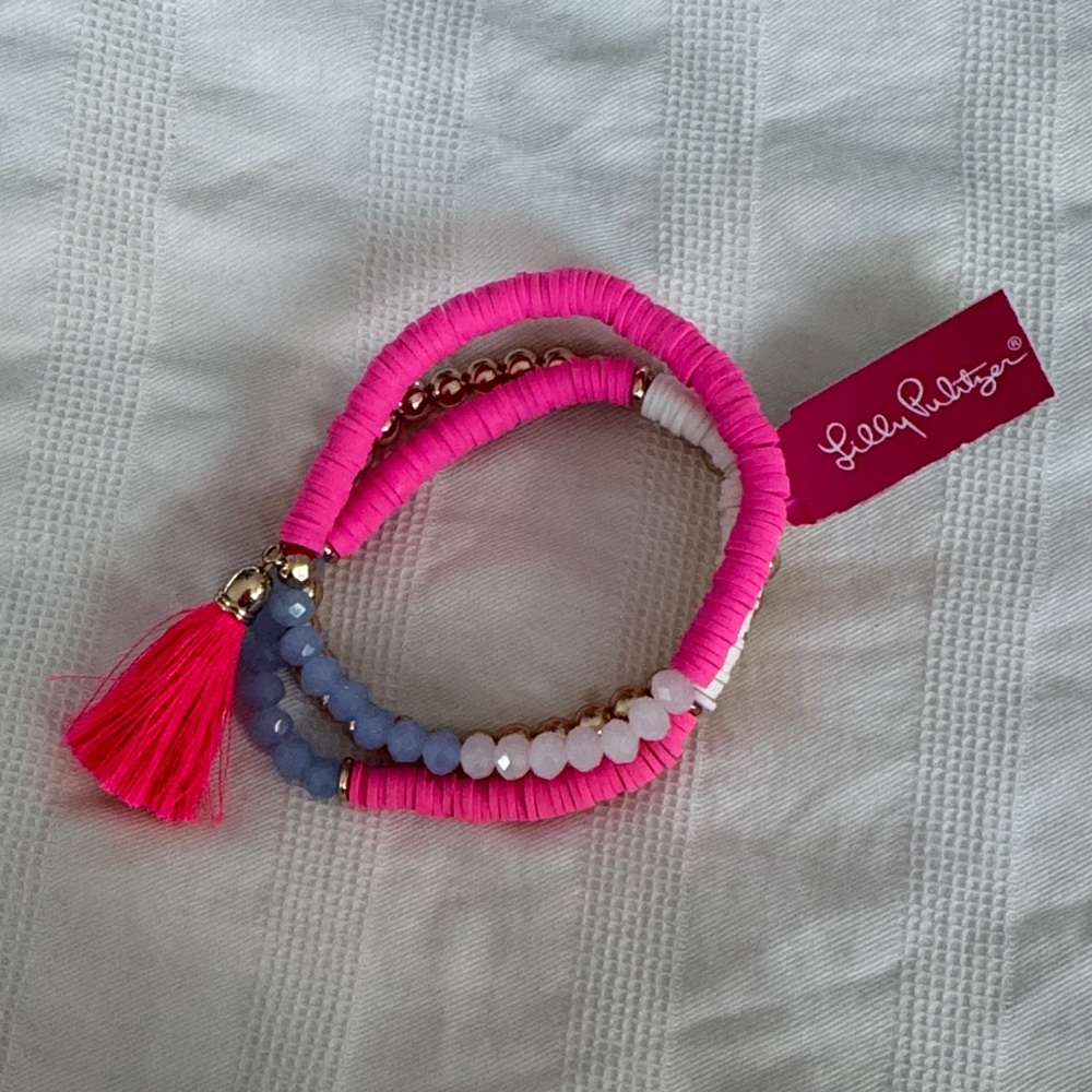 Lilly Pulitzer stretch bracelet set